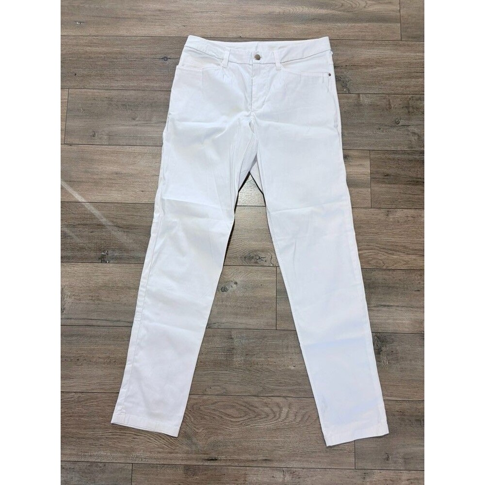Lululemon ABC Mens 30X33 Taper Warpstreme Golf Casual Stretch Pants White